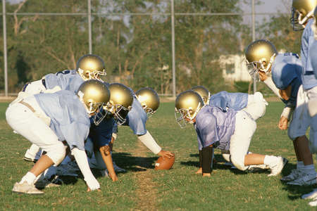 High school football gameの写真素材