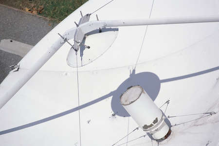 Close-up of VLA Very Large Array radio telescope dishの写真素材