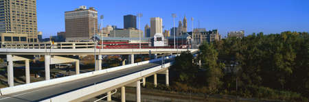 Freeway stretching towards Buffalo, NYのeditorial素材