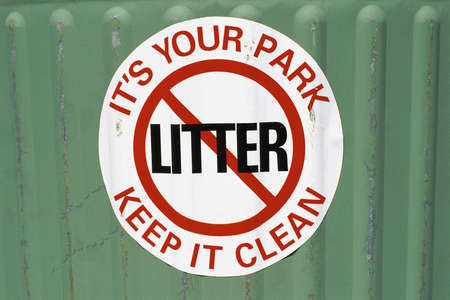No littering signの写真素材