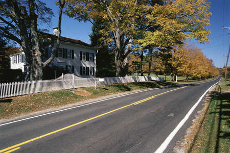 House on side of country road