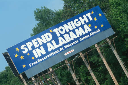 Welcome to Alabama Signの写真素材