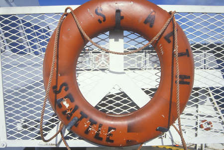 A sign that reads ÒSeattleÓのeditorial素材