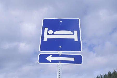 An accommodations signのeditorial素材