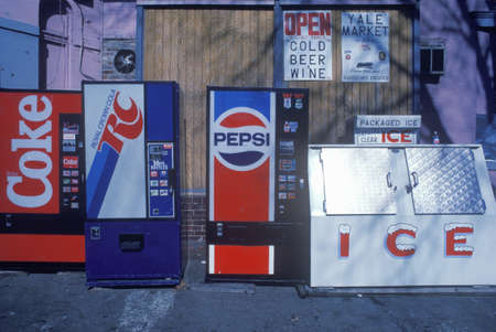 Miscellaneous soda machine signsのeditorial素材