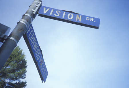 A sign that reads ÒVisions DrÓのeditorial素材