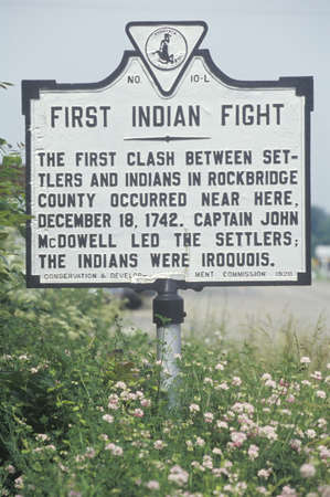 A sign that reads ÒFirst Indian fightÓのeditorial素材