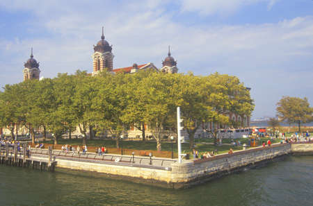 View of Ellis Island National Park, New York City, New Yorkのeditorial素材