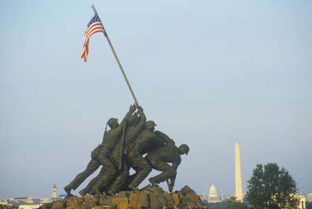Iwo Jima United States Marine Corps Memorial in Arlington, Virginiaのeditorial素材