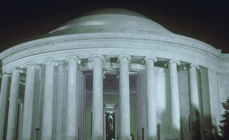 Jefferson Memorial at night, Washington, D.C.のeditorial素材