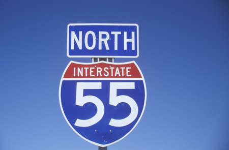 Interstate Highway 55 going Northのeditorial素材