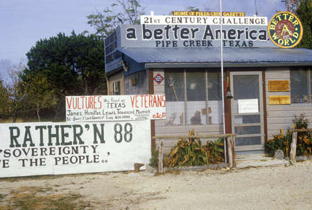 Agitprop posters and billboards, San Antonio, TXのeditorial素材