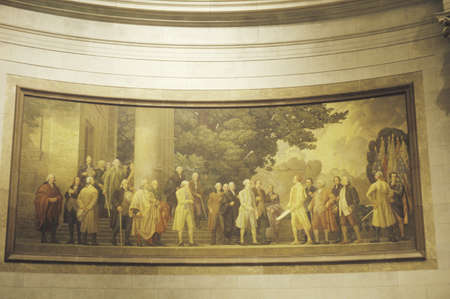 Painting in the National Archives, Washington, D.C.のeditorial素材