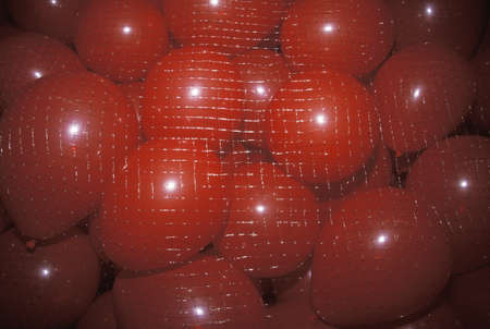Red Balloons, Democratic National Convention, Los Angeles, Californiaのeditorial素材