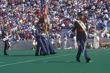 Color guard at the  Army vs. Lafayette game, Michie Stadium, New Yorkのeditorial素材