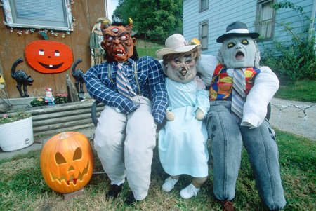 Scary Halloween Characters, Savanna, Illinoisのeditorial素材