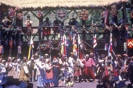 Actors in Costume at Renaissance Faire, Agoura, Californiaのeditorial素材