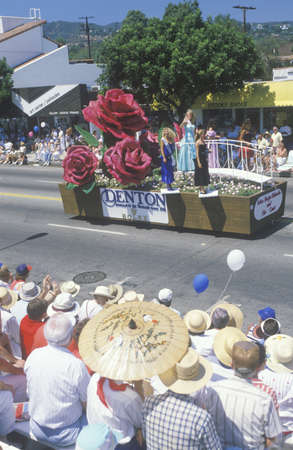 Float in July 4th Parade, Pacific Palisades, California