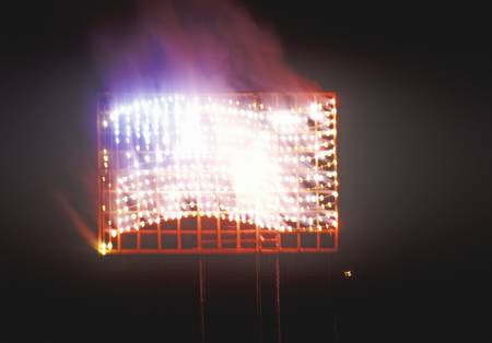 American Flag Firework displayのeditorial素材