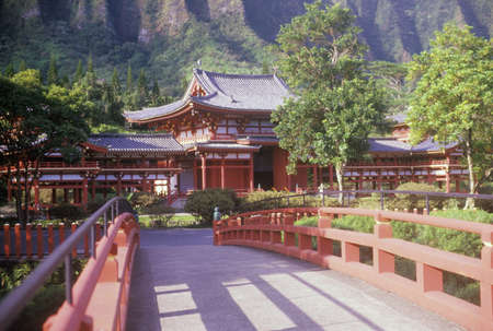 The Buddhist Byodo in Oahu Hawaii