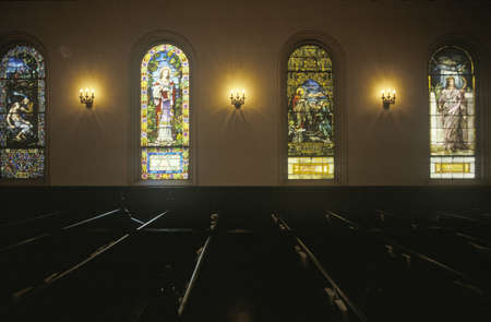 A Sunday church service in Vicksburg Mississippiのeditorial素材