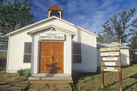 A Southern Baptist Church in New Mexicoのeditorial素材