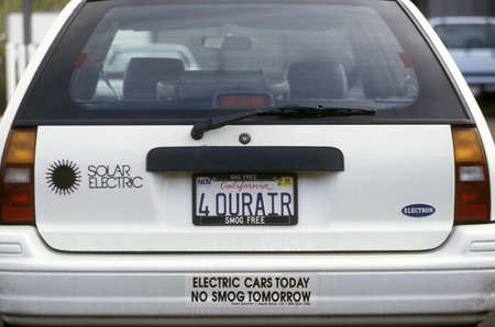 An environmentally friendly electric solar car in California