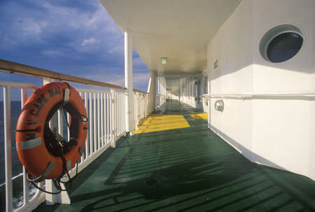 Walkway on the Cape May Ferry, Cape May, New Jerseyのeditorial素材