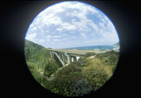 The Bixby Bridge in Big Sur, Northern Californiaのeditorial素材