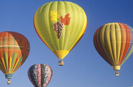 Balloons take to the air at the Albuquerque International Balloon Fiesta in New Mexicoのeditorial素材