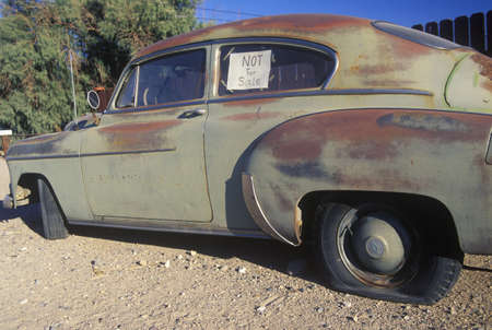 A not for sale used car in Barstow, Californiaのeditorial素材