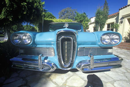 A 1958 Edsel in Beverly Hills, Californiaのeditorial素材