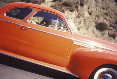 A historic car in Los Angeles, CAのeditorial素材