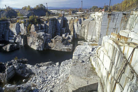 The largest monumental granite quarry in Barre, VTのeditorial素材