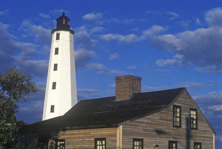 New London Harbor Lighthouse, New London, CTのeditorial素材