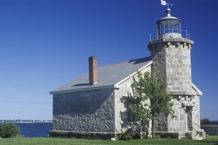 Old Lighthouse Museum in Stonington, CTのeditorial素材