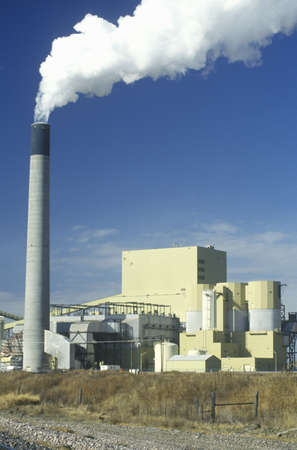 America's largest air-cooled steam-electric Power Plant in Wyodak, WYのeditorial素材