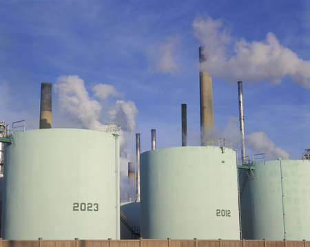 Oil refinery in Sarnia, Canadaのeditorial素材