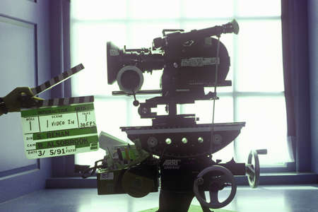 An Arriflex 16mm motion picture camera for Hollywood film industryのeditorial素材