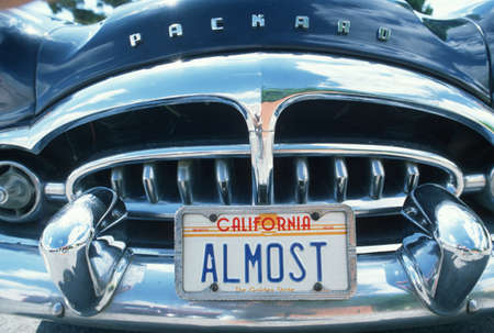 Vanity License Plate - California