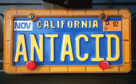 Vanity License Plate - Californiaのeditorial素材