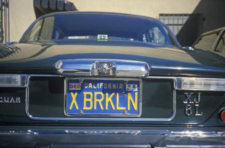 Vanity License Plate - Californiaのeditorial素材