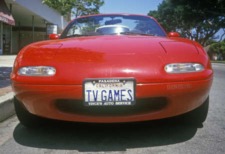 Vanity License Plate - Californiaのeditorial素材