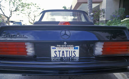 Vanity License Plate - California