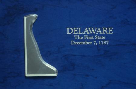 Silver Map of Delawareのeditorial素材