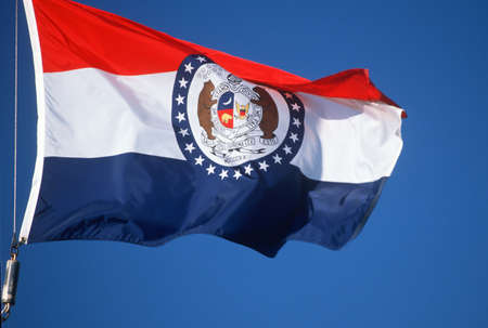 State Flag of Missouriのeditorial素材