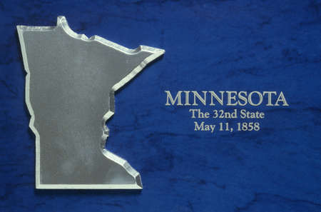 Silver Map of Minnesotaのeditorial素材