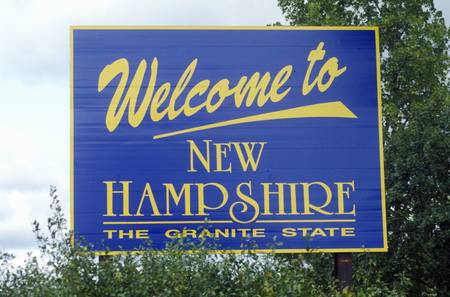 Welcome to New Hampshire Signのeditorial素材
