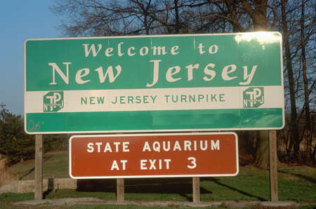 Welcome to New Jersey Signのeditorial素材