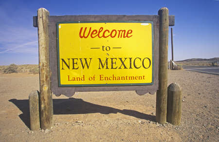 Welcome to New Mexico Signのeditorial素材